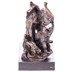Elefántok - bronz szobor márványtalpon képe